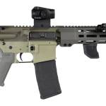 Shark Coast Tactical SCCSNKYSD300002 Sneeky Pete Deluxe 300 Blackout 30+1 7.50" Threaded Barrel, Aluminum Receiver w/Picatinny Rail, M-LOK Handguard, SB Tactical SBA3 Brace, Vortex Crossfire Red Dot,