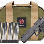 Alpha Foxtrot AA39X1CIG-XDBK20-PROM AF1911 Romulus Promo 9mm Luger 20+1 4.25" Black Bull Ramped Compensated Barrel, Polished DLC Stainless Steel Optic Ready/Serrated Slide & Frame w/Beavertail & Picat