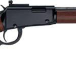 HENRY H1 TRACKER CARBINE - 22WMR 16.5" LL BLUED WALNUT