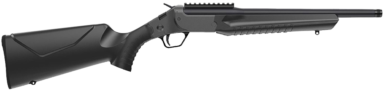 Rossi LWC0350-BK LWC  350 Legend 1rd 16.50" Black Oxide Threaded Barrel, Black Picatinny Rail Steel Receiver, Black Fixed Synthetic Stock