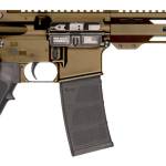 Patriot Ordnance Factory 02540 P-15  Sports South Exclusive 5.56 NATO 30+1 10.50" Black Threaded Barrel, Burnt Bronze Cerakote Aluminum Receiver w/Picatinny Rail, M-LOK Handguard, Black Polymer SB Tac