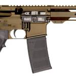 Patriot Ordnance Factory 02541 P-15  Sports South Exclusive 300 Blackout 30+1 10.50" Threaded Barrel, Burnt Bronze Cerakote Aluminum Receiver w/Picatinny Rail, M-LOK Handguard, Black Polymer SB Tactic