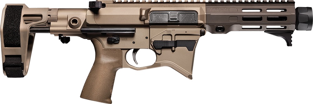 Maxim Defense  MD9 905 CQB 9mm Luger 5.50" Black Nitride Threaded Barrel, Arid Brown Anodized Aluminum Receiver w/Picatinny Rail, M-Rax/M-Slot Handguard, Arid Brown Polymer Maxim CQB Brace, Arid Brown