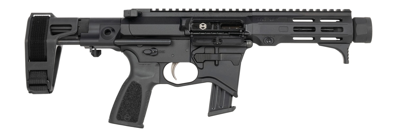 Maxim Defense  MD9 905 CQB 9mm Luger 5.50" Black Nitride Threaded Barrel, Black Anodized Aluminum Receiver w/Picatinny Rail, M-Rax/M-Slot Handguard, Black Polymer Maxim CQB Brace, Black Polymer Grip