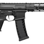CMMG 94A68CD-AB Zeroed Banshee Mk4 9mm Luger 33+1 6.50" Black Nitride Threaded Barrel, Black Armor Cerakote Aluminum Receiver w/Picatinny Rail, M-LOK Handguard, Black Polymer CMMG RipBrace, CMMG Zeroe