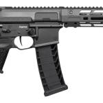 CMMG 94A68CD-TNG Zeroed Banshee Mk4 9mm Luger 33+1 6.50" Black Nitride Threaded Barrel, Tungsten Cerakote Aluminum Receiver w/Picatinny Rail, M-LOK Handguard, Black Polymer CMMG RipBrace, CMMG Zeroed