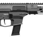 CMMG 45AEA70-TNG MkG 45 ACP 13+1 6.50" Black Nitride Threaded Barrel. Tungsten Cerakote Aluminum Receiver w/Picatinny Rail, M-LOK Handguard, Black Polymer CMMG RipBrace, CMMG Zeroed Grip, Ambidextrous