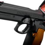 CZ CUSTOM TS ORANGE CUSTOM 9MM - 5.2" 19RD BLACK HOLOSUN COMP