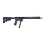 Freedom Ordnance FM9D Beltfed Rifle 9mm Luger 100 rd Belt Bag/33rd Glock Style Mag(1) 16" Barrel Black Picatinny Rail