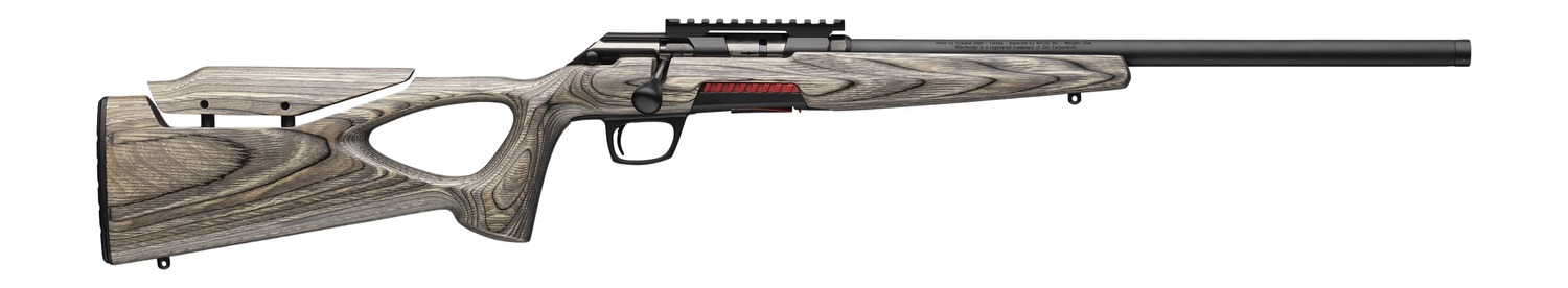 Winchester Repeating Arms 525227286 Xpert Target 17 WSM 8+1 18" Matte Black Threaded Barrel, Matte Black Steel Receiver w/Picatinny Rail, Gray Thumbhole w/Adjustable Comb Laminate Stock