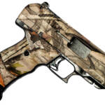 Hi-Point 34010WC JCP 40 S&W 10+1, 4.50" Black Steel Barrel, Hydro-Dipped Woodland Camo Serrated Steel Slide, Hydro-Dipped Woodland Camo Polymer Frame w/Picatinny Rail & Grip