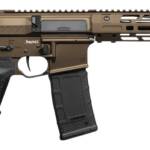 CMMG 30A0ED0-MB Zeroed Banshee Mk4 300 Blackout 30+1 6.50" Black Nitride Threaded Barrel, Midnight Bronze Cerakote Aluminum Receiver w/Picatinny Rail, M-LOK Handguard, Black Polymer CMMG RipBrace, CMM