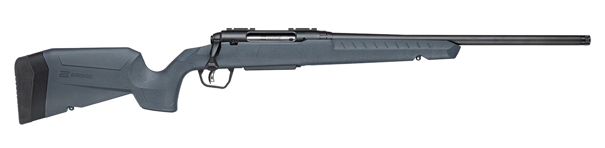 Savage Arms 33126 Axis 2  243 Win 4+1 20" Matte Black Carbon Steel Threaded Barrel, Drilled & Tapped Receiver, Gray Fixed w/Pistol Grip Synthetic Stock, Right Hand