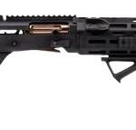 Panzer Arms PAM4NCSBBTMFSS M4 Pro AI Semi-Auto 3" 5+1 18.50" Black Ported Barrel, Black Aluminum Receiver w/Picatinny Rail, Skeleton Stock