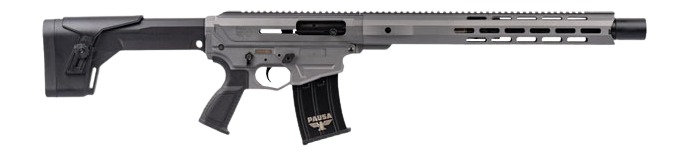 Panzer Arms PAAR12GLF AR12 G5 Semi-Auto 5+1 18.50" Gray Cerakote Aluminum/Polymer Receiver w/Picatinny Rail, M-LOK Handguards, Black Synthetic Stock