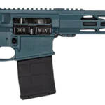 Diamondback DB1018C251 DB10 308 Win 16" 20+1, Jesse James Civil Defense Blue Rec/15" M-Lok Handguard, OEM Carbon Lower, Magpul Carbine Stock & K Grip, A2 Flash Hider