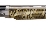 Gforce Arms GFTWO1228MO1 Two 12 Gauge Semi-Auto 3" 28" Matte Gray Vent Rib Barrel, Matte Gray Receiver, Adj Shim Mossy Oak New Bottomland Synthetic Stock