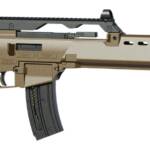 HK 81001322 G36 22 LR 10+1 18.13" Black Barrel w/Flash Suppressor, Flat Dark Earth Receiver w/Picatinny Rail, Flat Dark Earth Folding Synthetic Stock, Polymer Grip