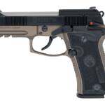 Langdon Tactical Tech 80X32ZTJBN Beretta Cheetah 80X 32 ACP 12+1 3.90" Stainless Barrel, Black Bruniton Carbon Steel Optic Ready/Serrated Slide, Bronze Anodized Aluminum Frame w/Picatinny Rail, Textur
