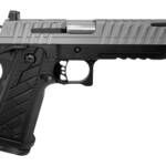 Live Free Armory HG8641-N Apollo 11 V2 Full Size Frame 9mm Luger 18+1 4.90" Stainless Barrel, Gray Cerakote Steel Optic Cut/Serrated Slide, Black Cerakote Steel Frame w/Beavertail & Picatinny Rail, Bl