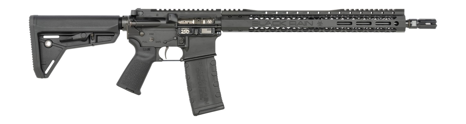 Black Rain Ordnance SSP300BLKABLK SSP  300 Blackout 30+1 16" Black Nitride Threaded Barrel, Black Armor Cerakote Aluminum Receiver w/Picatinny Rail, Magpul MOE SL Black Polymer Stock, Black Magpul Gri