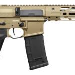 CMMG 30A0ED0-CT Zeroed Banshee Mk4 300 Blackout 30+1 6.50" Black Nitride Threaded Barrel, Coyote Tan Cerakote Aluminum Receiver w/Picatinny Rail, M-LOK Handguard, Black Polymer CMMG RipBrace, CMMG Zer