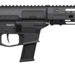 CMMG 45AEA70-AB Zeroed Banshee MkG 45 ACP 13+1 6.50" Black Nitride Threaded Barrel, Black Armor Cerakote Aluminum Receiver w/Picatinny Rail, M-LOK Handguard, Black Polymer CMMG RipBrace, CMMG Zeroed G