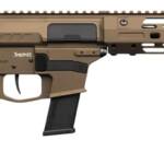 CMMG 45AEA70-MB Zeroed Banshee MkG 45 ACP 13+1 6.50" Black Nitride Threaded Barrel, Midnight Bronze Cerakote Aluminum Receiver w/Picatinny Rail, M-LOK Handguard, Black Polymer CMMG RipBrace, CMMG Zero