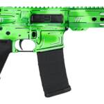 Shark Coast Tactical SCC06247AGRN-P Anime-15 Green 5.56 NATO 30+1 10.50" Black Nitride Threaded Barrel, Green Cerakote Aluminum Receiver w/Picatinny Rail, M-LOK Handguard, Black Polymer SB Tactical SB