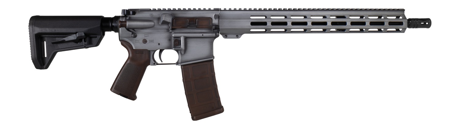 Shark Coast Tactical 300-169-1000-04 Pillager  5.56 NATO 30+1 16" Black Nitride Threaded Barrel, Aluminum Receiver w/Picatinny Rail, M-LOK Handguard, Magpul Collapsible Black Polymer Stock, Brown Magp