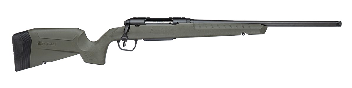 Savage Arms 33120 Axis 2  25-06 Rem 4+1 20" Matte Black Carbon Steel Threaded Barrel, Drilled & Tapped Receiver, OD Green Fixed w/Pistol Grip Synthetic Stock, Right Hand