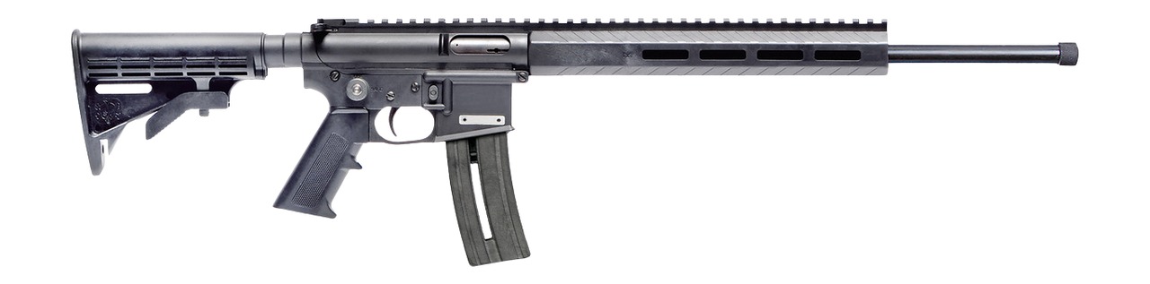 Mountain Billy Gun Lab MBGL-GOAT15-TB-1-HC Goat-15 Helium 22 LR 10+1 16" Black Threaded Barrel, Black Polymer Receiver w/Picatinny Rail, M-LOK Handguard, Black Adj 7 Position Polymer Buttstock, Black