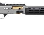 Panzer Arms PAM4CSGGTMFSS M4 Speed Pro 12 Gauge Semi-Auto 3" 5+1 18.50" Gray Ported Barrel, Gray w/Gold Titanium Accents Aluminum Receiver w/Picatinny Rail, M-LOK Handguard, Skeleton Stock, Black Poly