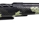 Fierce Firearms ROGSCMX22CM18BF Carbon Mini Rogue XP 22 Creedmoor 3+1 18" Carbon Fiber Match Grade Barrel, Black DLC Stainless Steel Drilled & Tapped Receiver, Forest Camo Push Button Adj Cheek Piece