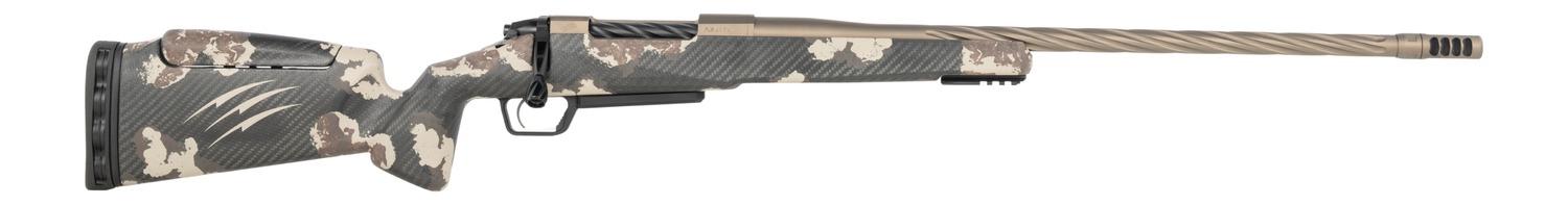 Fierce Firearms RIVSSX7PRC22BDS Twisted Rival XP 2.0 7mm PRC 3+1 22" Smoked Bronze Cerakote Spiral Fluted Threaded Barrel, Stainless Steel Drilled & Tapped Receiver, Arca Rail Forend, Desert Shadow Ca
