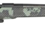 Fierce Firearms RIVSCX22CM22BF Carbon Rival XP 2.0 22 Creedmoor 3+1 22" Carbon Fiber Match Grade Barrel, Black Cerakote Stainless Steel Drilled & Tapped Receiver, Forest Camo Push Button Adj Cheek Pie