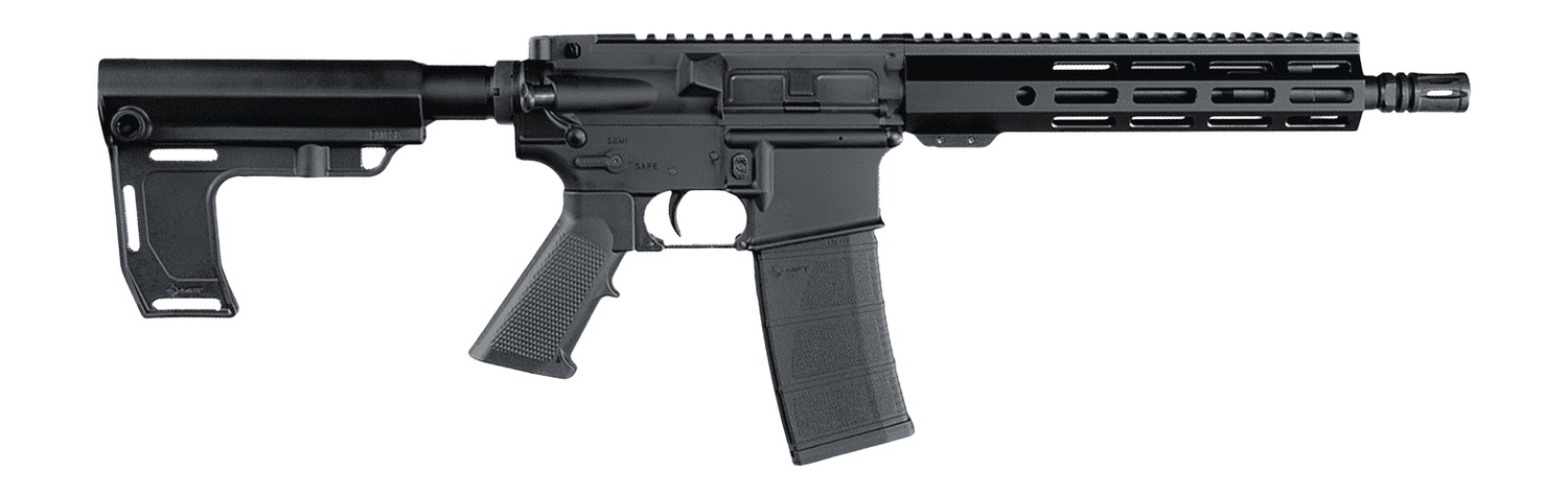 Andro Corp Industries 556105HBMPS ACI-15 Halo 5.56 NATO 30+1 10.50" Threaded Barrel, Black Anodized Aluminum Receiver w/Picatinny Rail, M-LOK Handguard, Black Polymer MPS, A2 Grip