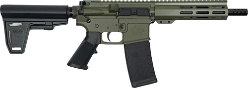 GLFA AR15 PISTOL 300 AAC 7.5" - W/ BRACE NITRIDE BBL OD GREEN