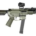 Shark Coast Tactical SCC05752GK9B Grassy Knoll Bundle 9mm Luger 30+1 5" Threaded Barrel, Aluminum Receiver w/Picatinny Rail, M-LOK Handguard, Polymer SB Tactical SBA3 Brace, Streamlight ProTac Rail Li
