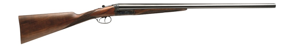 Dickinson LLC  Estate Break Open 2.75" 2rd 28" Side By Side Barrel, True Bone-Charcoal Case Hardening Receiver,  English Style Turkish Walnut Stock