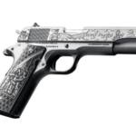 CNC Firearms CNCREMEMBER Colt Remember 9/11 Government Frame 45 ACP 7+1 5" Stainless Barrel. Stainless Steel Engraved Slide, Engraved Aluminum Grip