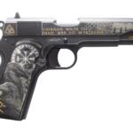 Tisas Arms Customs 10100516AA10 1911 A1 Stakeout Norse God Sports South Exclusive 45 ACP 8+1 5" Carbon Steel Serrated Slide Carbon Steel Frame w/Beavertail