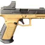 Derya Firearms DY9.BROTSS.SAUCE.US DY9 w/Optic 9mm Luger 15+1 4.02" Black Nitride Stainless Steel Optic Cut Slide w/Tactical Sauce RMR Green Dot, ODG Brown Polymer Frame w/Picatinny Rail, Interchangea