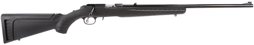 Ruger 8311 American Rimfire Full Size 17 HMR 9+1 22" Satin Blued Steel Barrel & Alloy Steel Receiver w/Integral Scope Mount, Black Fixed Synthetic Stock, Right Hand