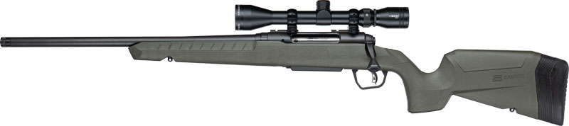 SAVAGE AXIS 2 XP 308 20" LH - THREADED W/3-9X40 BLACK/GREEN