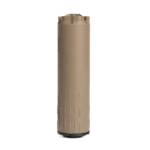 HUXWRK Flow 9K PCC Direct Thread Suppressor 9mm Luger 4.9" Length FDE